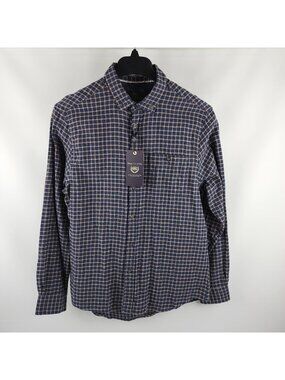 Report Collection Dress Shirt Men L Multi Soft Touch Flannel Plaid Modern NWT